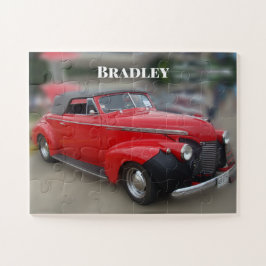 Vintag Red Covertible Jigsaw Puzzle