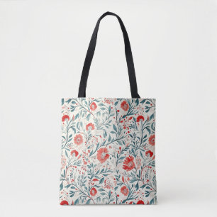 Vintag Red Daisy Floral Pattern - Botanisch