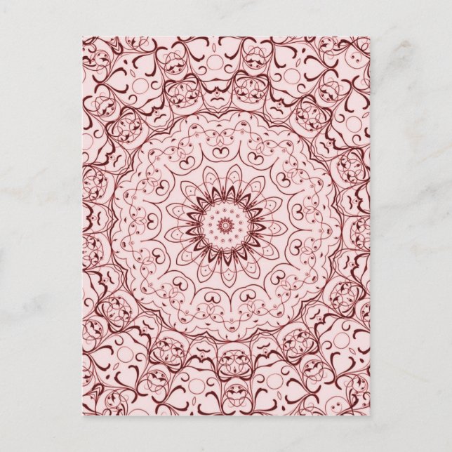 Vintag Red Doily Postkarte (Vorderseite)
