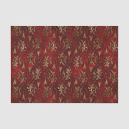 Vintag Red Gold Art Deco Grafik Seidenpapier