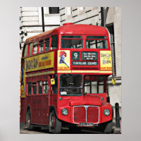 Vintag Red London Bus