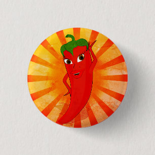 Vintag Red Pepper Superstar Button