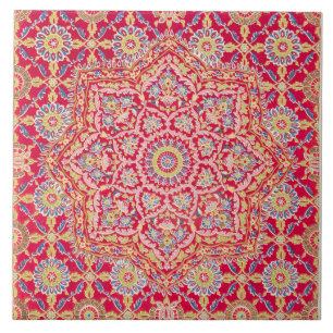 Vintag Red Sultan Ottoman Muster Keramik Tile Fliese
