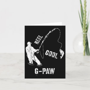 Vintag Reel Cool G-paw Fischerei Fischer Großfett Karte