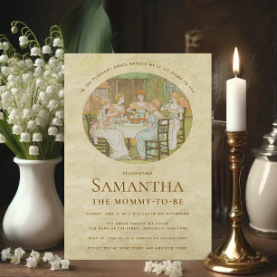 Vintag Regency Garden Tee Party Babydusche Einladung