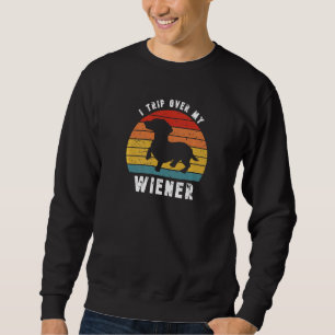 Vintag reise ich über meine Weiner Funny Dackel We Sweatshirt