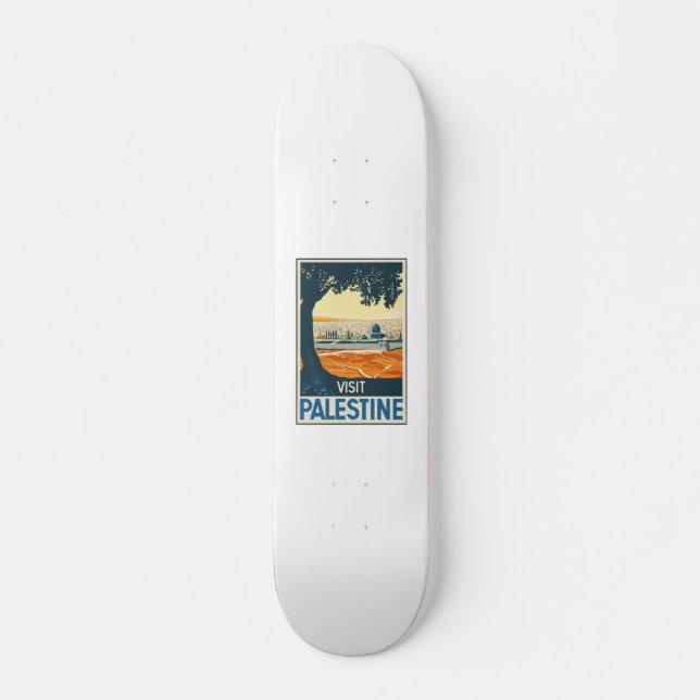 Vintag-Reisen-Poster-Palästina Skateboard (Vorne)