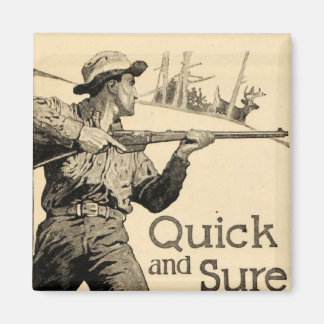 Vintag Remington Rifle Quick Sure Gun und Magnet