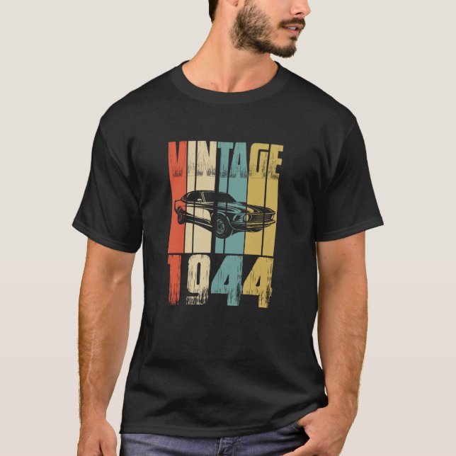 Vintag Retro 1944 T - Shirt (Vorderseite)