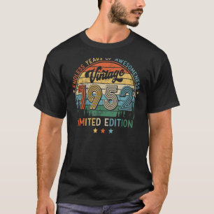 Vintag Retro 1952 70. Geburtstagsparty T-Shirt
