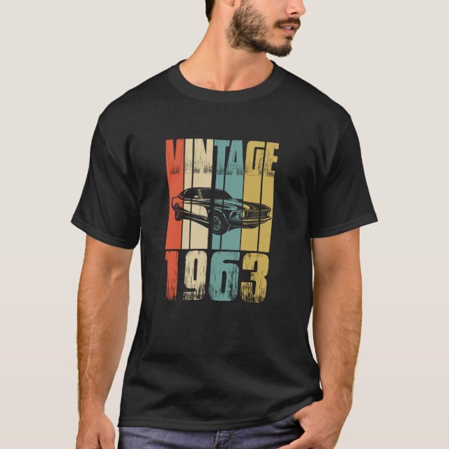 Vintag Retro 1963 T - Shirt (Vorderseite)