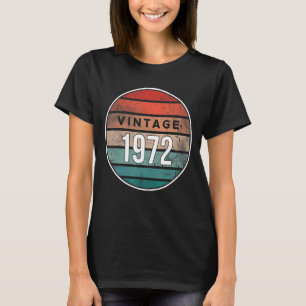 Vintag Retro 1972 50. Geburtstagsparty T-Shirt
