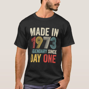 Vintag Retro 1973 Legendär seit dem ersten Tag T-Shirt