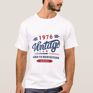 Vintag Retro 1976 Limited Edition Geburtstagsgesch T-Shirt