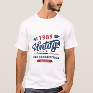 Vintag Retro 1989 Limited Edition Geburtstagsgesch T-Shirt