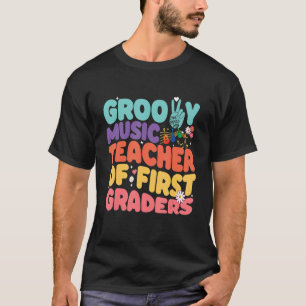 Vintag Retro 60er 70er Groovy Musiklehrer von Fira T-Shirt