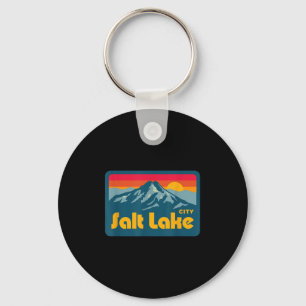 Vintag Retro 70er 80er Salzsee Utah Gebirge Schlüsselanhänger