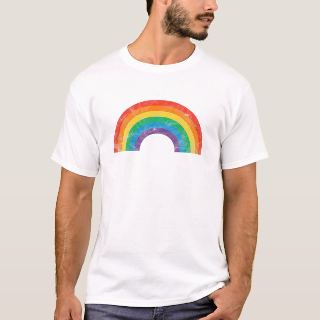 Vintag Retro 80er Style Gay T-Shirt (Vorderseite)