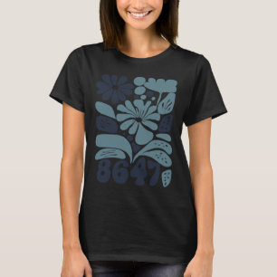 Vintag Retro 8647 Subtle Anti Trump 86 47 Floral T-Shirt