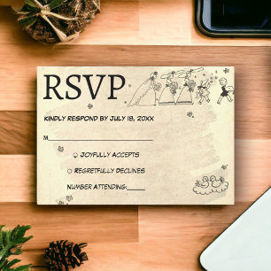 Vintag Retro Alte Brautmeisterschaften Rustikale H RSVP Karte