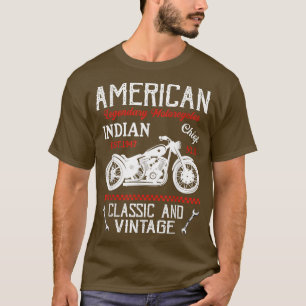Vintag Retro American Motorrad Old Biker T-Shirt