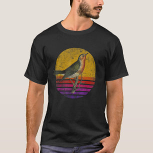 Vintag Retro American Robin Bird T-Shirt
