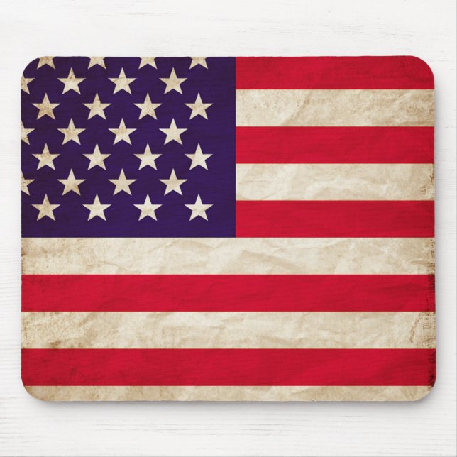 Vintag Retro American USA Flag Mouse Pad Mousepad (Vorne)