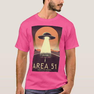Vintag Retro Area 51 Poster Roswell New Mexico D T-Shirt