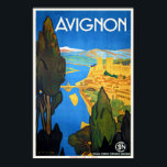 Vintag Retro Art Deco Poster<br><div class="desc">Reproduktion eines Art-Déco-Posters aus den 30er Jahren mit einer Werbung für den Tourismus in Frankreich Avignon Sur le pont/Sur le Pont d'Avignon. Digital renoviert, um die Originalfarben noch besser herauszubringen und so viele Unvollkommenheiten wie möglich zu beheben. Bitte passen Sie die Postergröße, Textur, Rahmen und/oder Rahmen an, um Ihren Geschmack...</div>