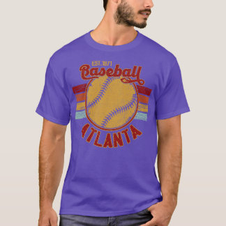 Vintag Retro Atlanta Baseball Est 1871 Baseball L T-Shirt