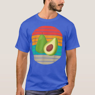 Vintag Retro Avocado Grafik für Unise T-Shirt