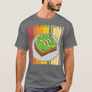 Vintag Retro Avocado Toast Emoji T-Shirt