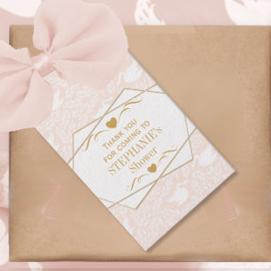 Vintag Retro Baby Girl Swan Pattern Baby Dusche Geschenkanhänger