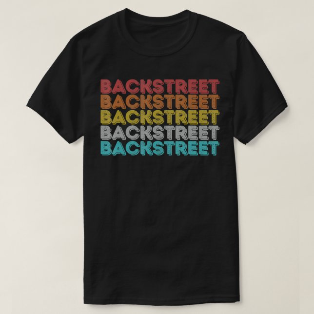 Vintag Retro Backstreet T-Shirt (Design vorne)