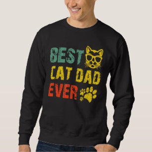 Vintag Retro Best Cat Vater je Kat Daddy Vater Sweatshirt