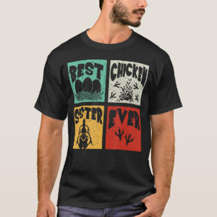 Vintag Retro Best Chicken Sister Ever Bauer Fame T-Shirt