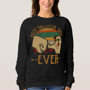 Vintag Retro Best Frenchie Vater je French Bulldo Sweatshirt
