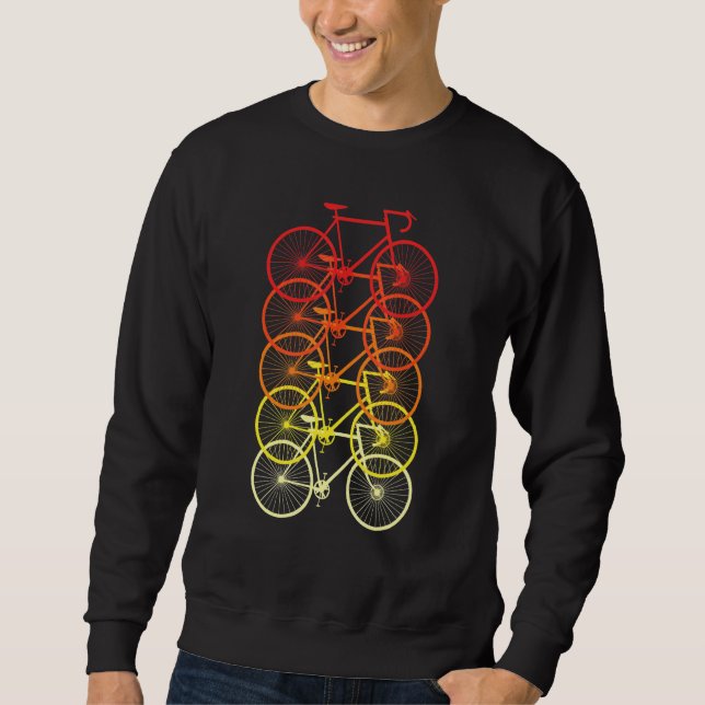 Vintag Retro Bicycles Riker Biketour Sweatshirt (Vorderseite)