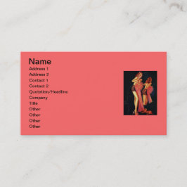 Vintag Retro Billy DeVorss Telefone Pinup Girl Visitenkarte