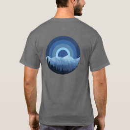 Vintag Retro Blaue Nationalpark T-Shirt