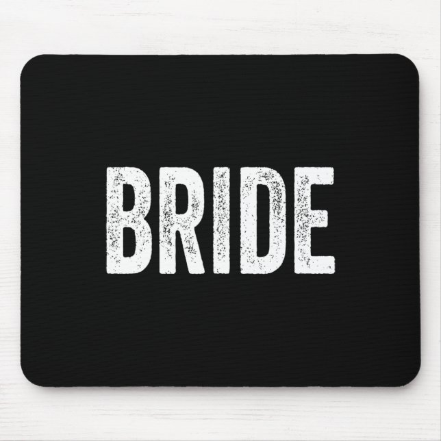 Vintag Retro Bride Bridal Junggeselinnen-Abschied  Mousepad (Vorne)