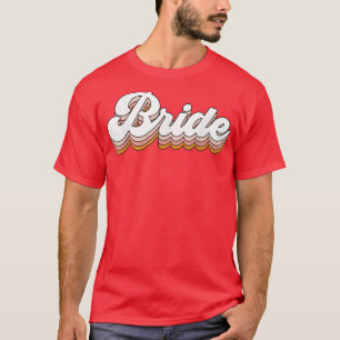 Vintag Retro Bride Bridal Junggeselinnen-Abschied T-Shirt