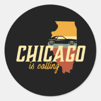 Vintag Retro Chicago Illinois USA City Map