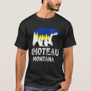 Vintag Retro Choteau Montana Grizza Bär T-Shirt