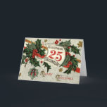 Vintag Retro Christmas Art Feiertagskarte<br><div class="desc">Diese Vintage Viktorianische Weihnachtskarte ist der ideale Begrüßungsort für Freunde,  Familie und Mitarbeiter.</div>