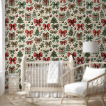 Vintag Retro Christmas Polka Dots Bows Muster Tapete<br><div class="desc">Vintag Retro Weihnachten Polka Dots Bows Muster Tapete. Ein nahtloses Muster mit weihnachtlichen Polka-Punkten und Bögen im Doodle-Stil. Die Polka-Punkte sind eine Mischung aus festlichen Farben wie Rot, Grün und Gold und variieren leicht in der Größe. Einfache, von Hand gezeichnet Bögen vermischen sich zwischen den Punkten und fügen eine spielerische...</div>