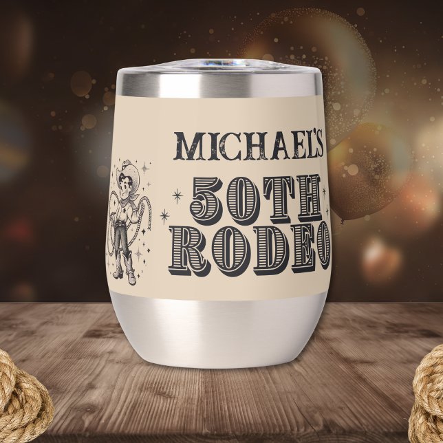 Vintag Retro Cowboy Rodeo 50. Geburtstagsparty (Von Creator hochgeladen)