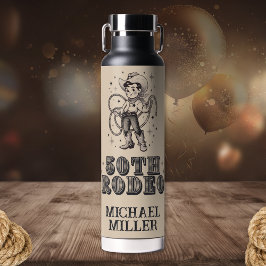 Vintag Retro Cowboy Rodeo 50. Geburtstagsparty Trinkflasche