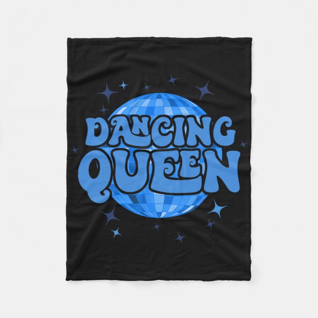 Vintag Retro Dancing Queens Junggeselinnen-Abschie Fleecedecke (Vorderseite)