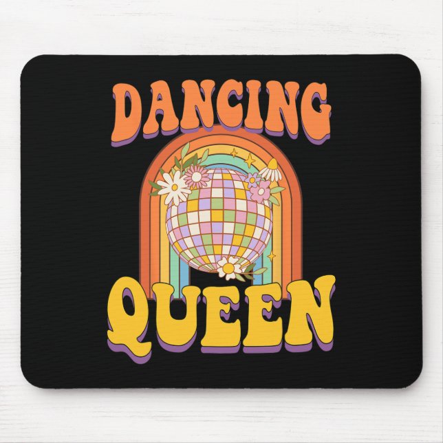 Vintag Retro Dancing Queens Junggeselinnen-Abschie Mousepad (Vorne)